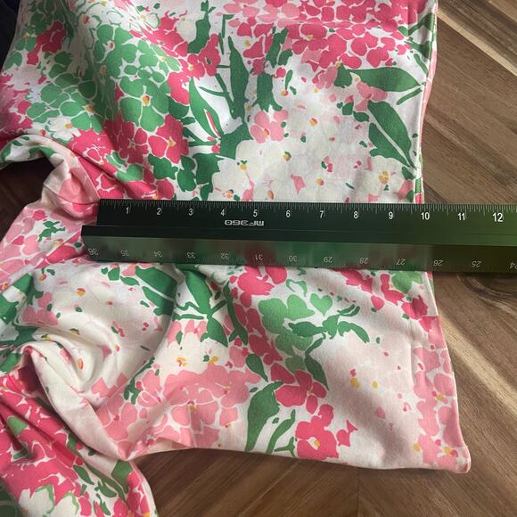 Lauren Ralph Lauren Cropped Pants Floral Flat‎ Front Side Zipper Stretch Sz 8 - Picture 7 of 9